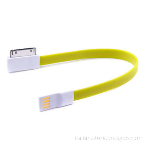 Flat magnet USB data and charging cable for iPhone 4/4s